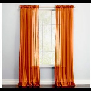 COPY - Rust, Sheer curtain panels